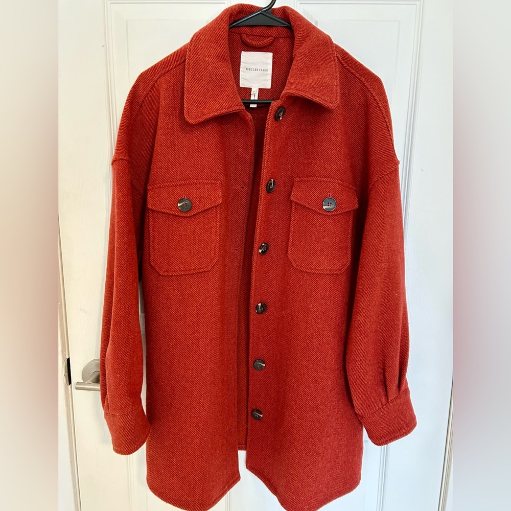Avec Les Filles Scarlet Button-Up Jacket